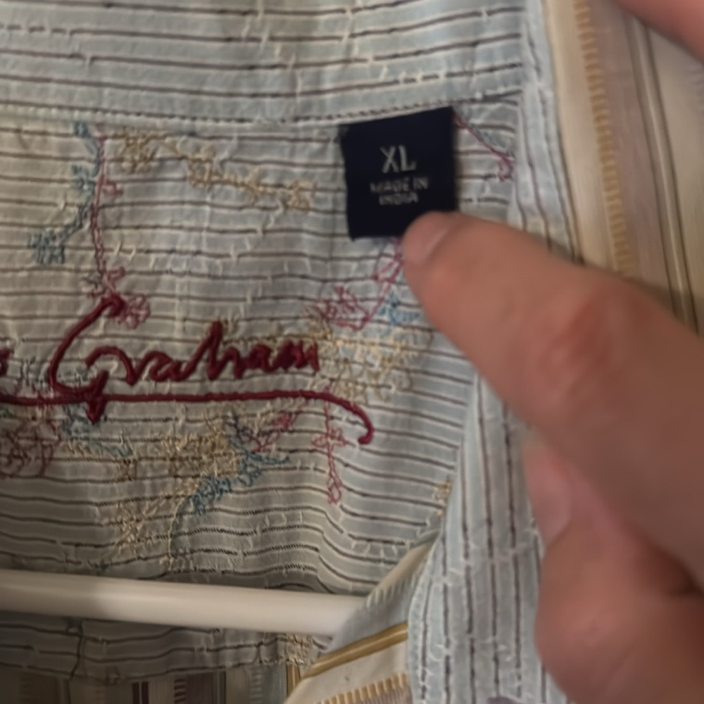 Robert Graham Multicolor Striped Shirt #17 - Picture 2 of 6